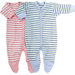Twenty-Four Seven Footie in Girl Stripes