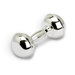 Classique Dumbbell Sterling Silver Baby Rattle
