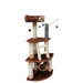 53" Athens Cat Tree in Brown and Beige