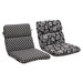 Outdoor Rounded Reversible Chair Cushion