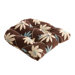 Flocked Floral Chair Cushon
