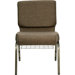 Hercules Series 21'' Extra Wide Church Chair with 4'' Thick Seat and Communion Cup Book Rack