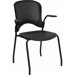 Hercules Series Perforated Stacking Side Chair with Arms