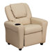 Contemporary Kid's Recliner with Cup holder
