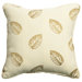Outdoor/Indoor Vibrant Falling Leaf Pear Pillow in White
