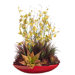 25" Succulents, Grass and Oncidium Silk Floral Arrangement with Bowl