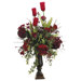 Tulip, Rose and Peony in Tall Resin Urn