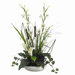 19" Lily, Cattail, Ivy and Grass with Ceramic Container