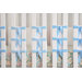 Minky Ventilated Slat Bumper with Sky Blue Ties in White 