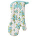 Aqua Spring Rose Bunch Oven Mitt with Bow