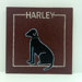 Distressed Wooden Panel with Dog Art