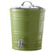 Ceramic 340 oz. Beverage Dispenser with Glass Lid