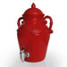 Tuscan Round Beverage Dispenser in Red