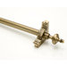 36" Grand Dynasty Smooth Tubular Stair Rod Set with Decorative Brackets Grand Urn Finials
