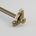 72" Heritage Solid Stair Rod Set Extended Brackets Round Finial