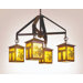 Mission 4 Light  Chandelier