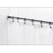 Round 98" Max Shower Rod with Curtain Hooks