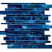 Catwalk 12" x 12" Random Glass Mosaic in Blue Ballet