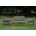 Bahama Rectangular Coffee Table with Side Table, Armchair and Bench