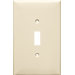 1 Gang Oversize Lexan Wall Plates for Toggle Switch in Almond