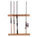 Wall Mount Log Vertical / Horizontal 6 Fishing Rod Rack