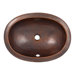 Hand Hammered Copper Oval Undermount Bathroom Sink
