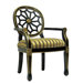Black Spider Cotton Arm Chair