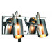 Silhouette Two Light Wall Sconce in Chrome