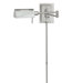 Swing Arm Adjustable Wall Lamp in Satin Chrome