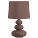 Ceramic Base Table Lamp in Chocolate Matt Glazed
