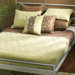 Studio Quilted Reversible Cap Bedding Set in Green / Brown
