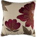 Red and Cream Decorative Pillow