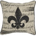 Beige and Black Decorative Accent Pillow