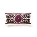 T-3235 21" Decorative Pillow in Burgundy / Black
