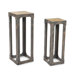 Urbane Pedestal Plant Stand (Set of 2)