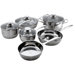 Cucinare Stainless Steel 10-Piece Cookware Set