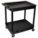 Two Tub Shelf Utility Cart