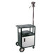 34" High Production Center with Cabinet