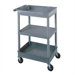 Two Tub and One Flat Shelf Utility Cart