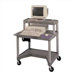 27" High Workstation with Leg Room Cut-Out and Monitor Platform