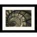 Spiral Staircase in Arc De Triomphe Framed Art Print by Christian Peacock