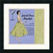 Martini Lady by Lisa Ven Vertloh Framed Fine Art Print - 18" x 18"