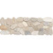 Highland Ridge 4" x 12" Decorative Border Tile in Light Riverstone Pebble