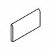 Pozzalo 2" x 6" Surface Bullnose in Sail White