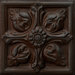 Renaissance 2" x 2" Toscana Insert Tile in Rust Iron