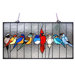 Tiffany Style Featuring Birds in the Cage Window Panel