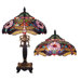 Tiffany Style Dragonfly Table Lamp with 128 Cabochons