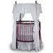 Fixed Side Round Crib and Mattress Set