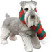 Standing Schnauzer Christmas Ornament