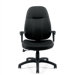 High-Back Fabric Office Chair with Arms